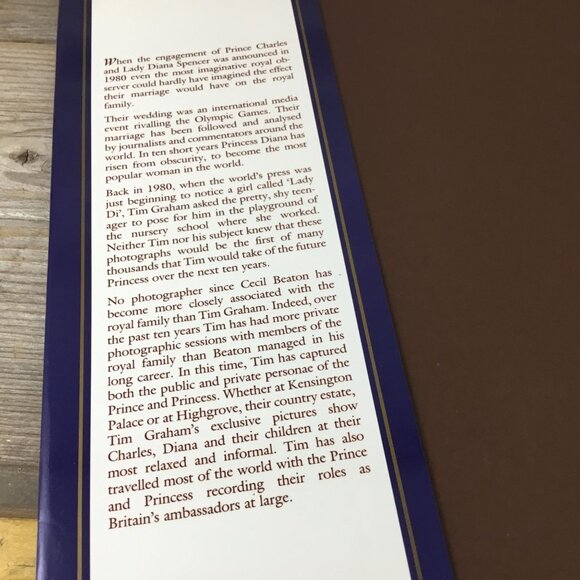 Charles & Diana: A Royal Family Album By Tim Graham Hardcover 1991 Summit Books - Picture 10 of 10